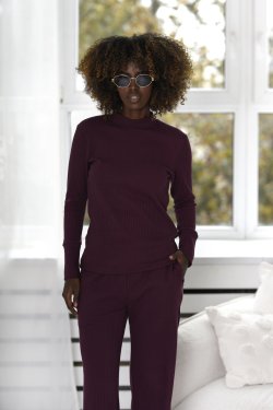 BLUZKA DAMSKA Z BAWEŁNY PRĄŻKOWANEJ BEATE