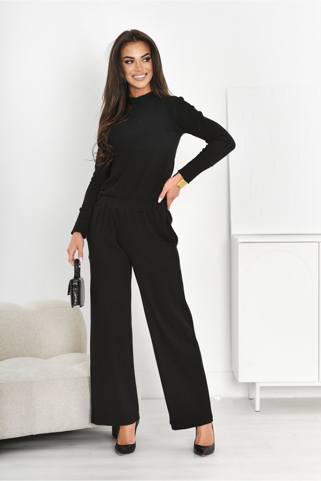 BLUZKA DAMSKA Z BAWEŁNY PRĄŻKOWANEJ BEATE