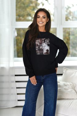 BLUZA DAMSKA Z NADRUKIEM - FALL