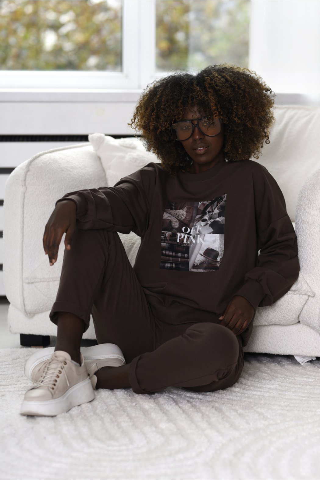 BLUZA DAMSKA Z NADRUKIEM -...