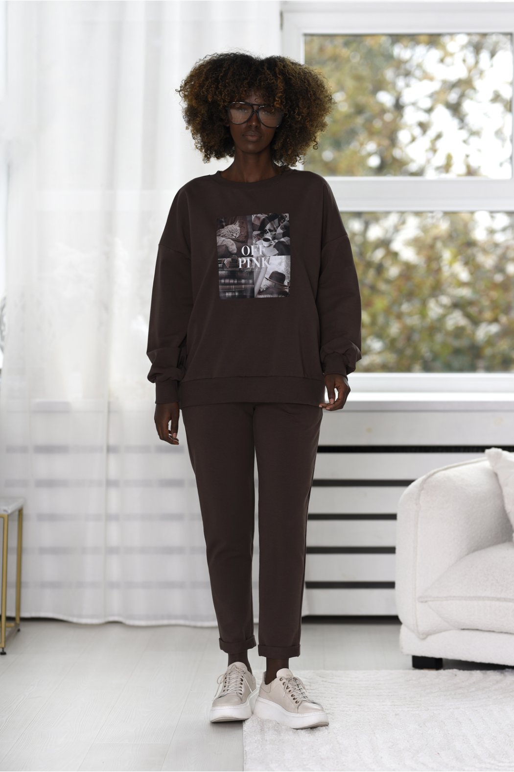 BLUZA DAMSKA Z NADRUKIEM - FALL