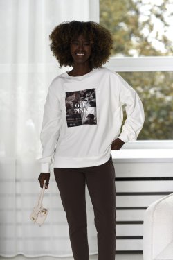BLUZA DAMSKA Z NADRUKIEM - FALL