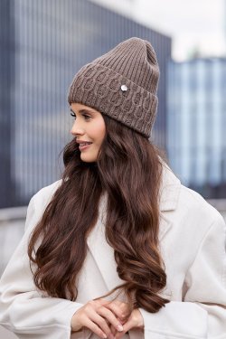 CZAPKA DAMSKA Z WEŁNY MERINO P075