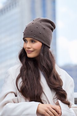 CZAPKA DAMSKA Z WEŁNY MERINO P076