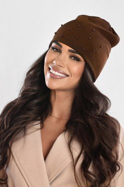 CZAPKA DAMSKA Z WEŁNY MERINO P076