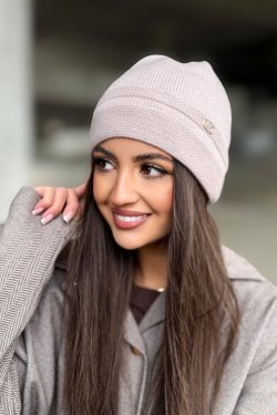 CZAPKA DAMSKA Z WEŁNY MERINO P079