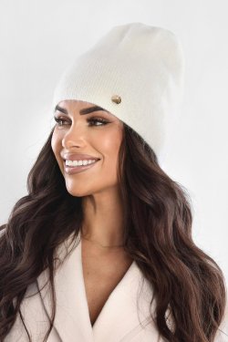 CZAPKA DAMSKA Z DODATKIEM ANGORY P083