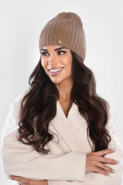 CZAPKA DAMSKA Z DODATKIEM ANGORY P085