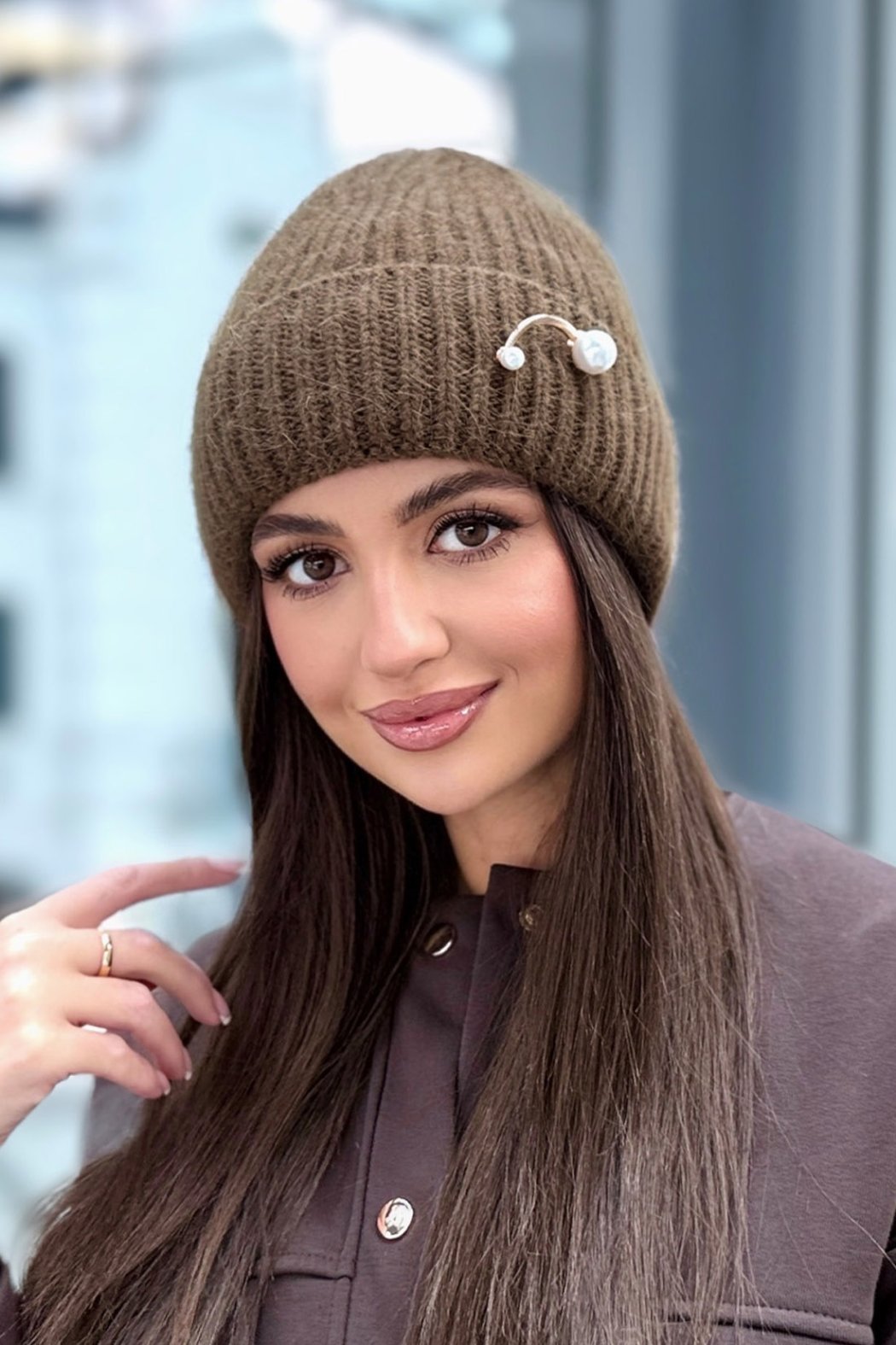 CZAPKA DAMSKA Z DODATKIEM...