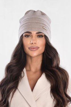 CZAPKA DAMSKA Z DODATKIEM WEŁNY P091