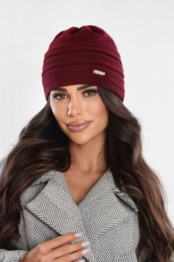 CZAPKA DAMSKA Z DODATKIEM WEŁNY P091