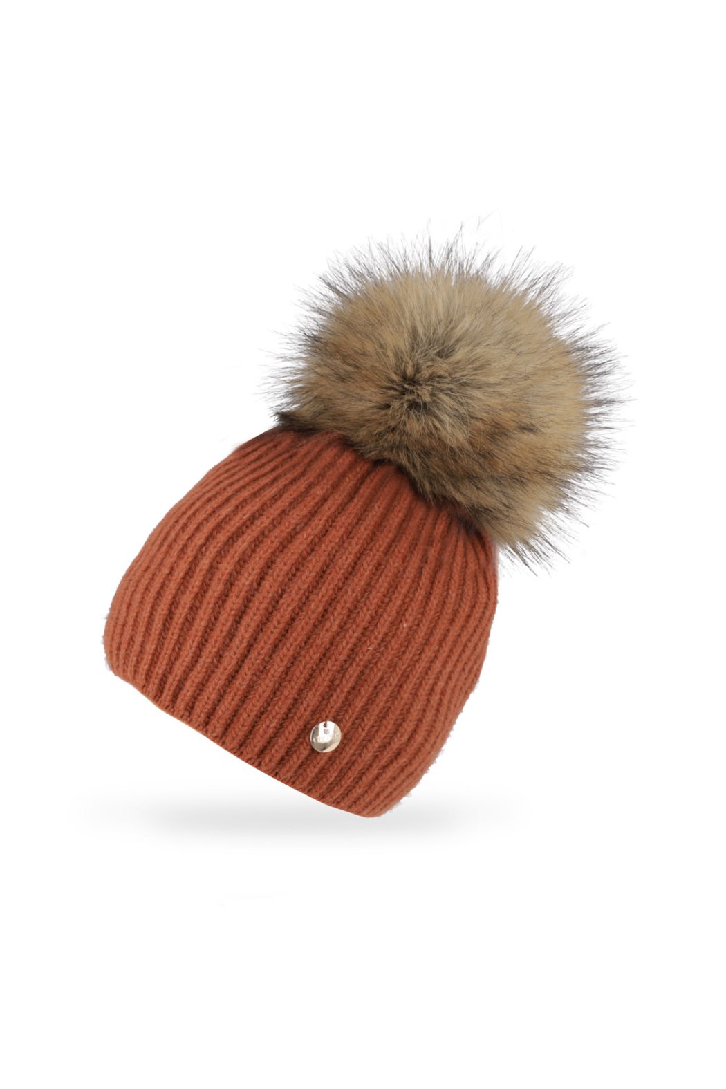 CZAPKA DAMSKA Z POMPONEM...