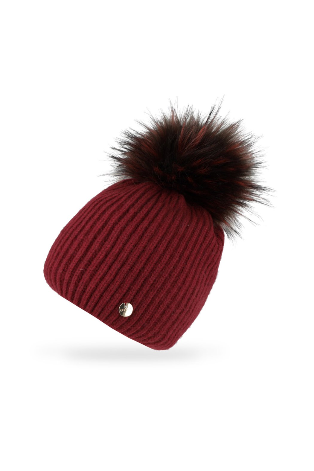 CZAPKA DAMSKA Z POMPONEM...