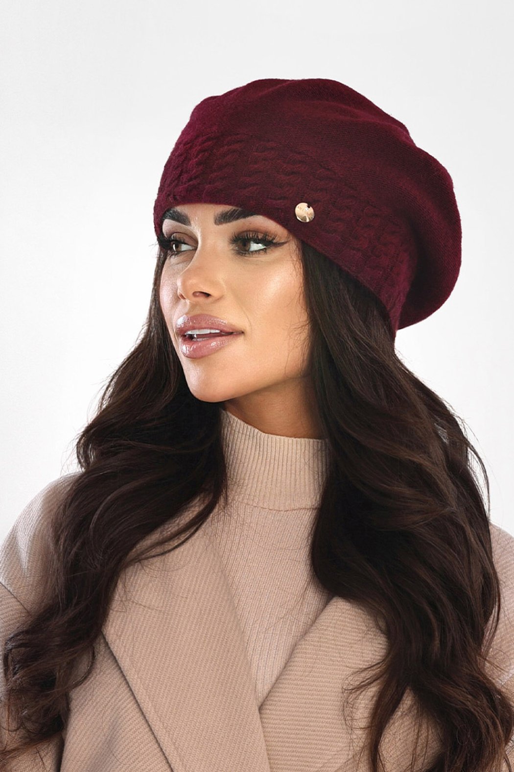 CZAPKA / BERET DAMSKI Z...