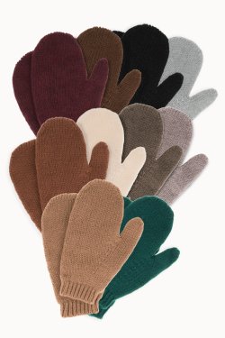 RĘKAWICZKI DAMSKIE Z WEŁNY MERINO P098