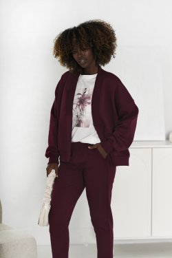 DAMSKA BAWEŁNIANA NARZUTKA BLEZER Z KIESZENIAMI - TONIA