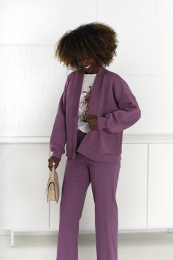 DAMSKA BAWEŁNIANA NARZUTKA BLEZER Z KIESZENIAMI - TONIA