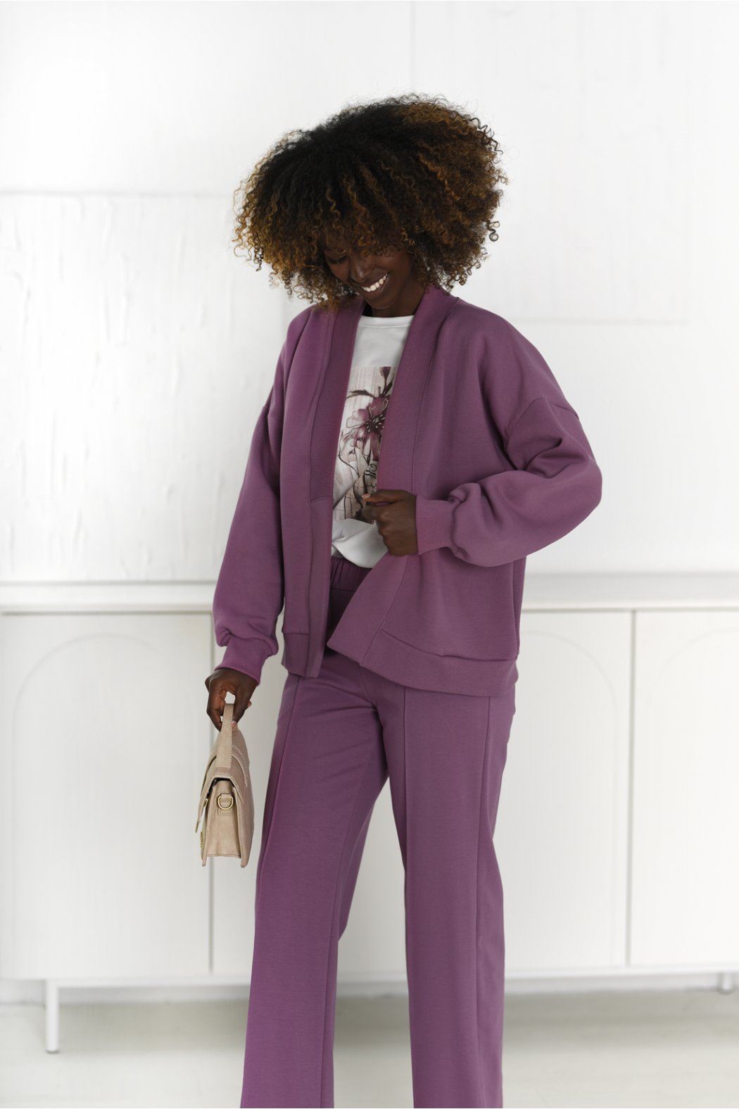 DAMSKA BAWEŁNIANA NARZUTKA BLEZER Z KIESZENIAMI - TONIA