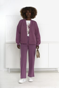 DAMSKA BAWEŁNIANA NARZUTKA BLEZER Z KIESZENIAMI - TONIA