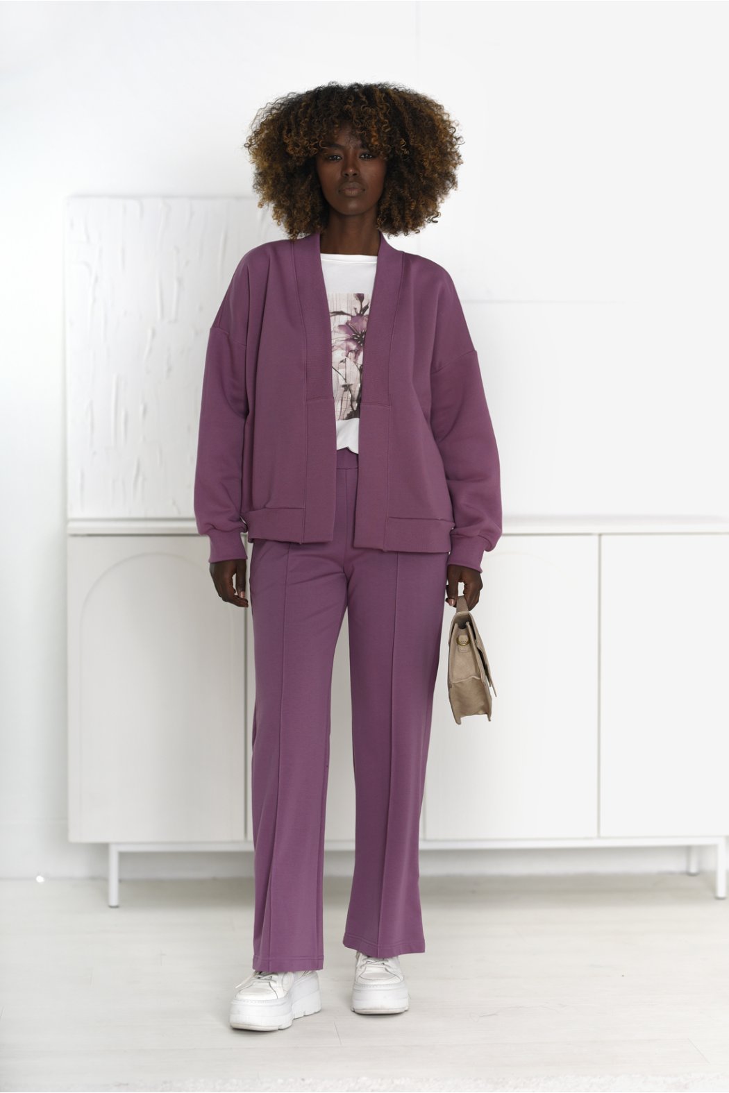 DAMSKA BAWEŁNIANA NARZUTKA BLEZER Z KIESZENIAMI - TONIA