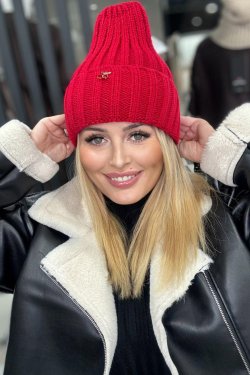 CZAPKA MŁODZIEŻOWA Z BLASZKĄ WISIENKI 50/257