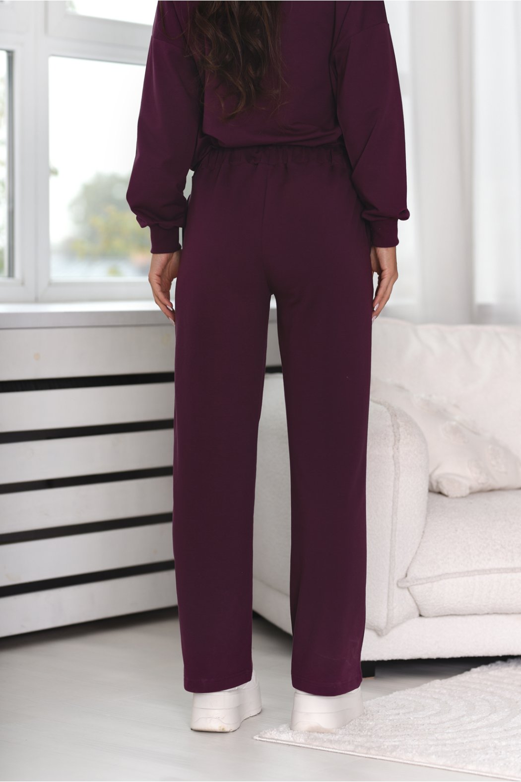 SPODNIE DAMSKIE Z SZEROKIMI NOGAWKAMI MOLLY