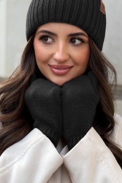 RĘKAWICZKI DAMSKIE Z WEŁNY MERINO P098