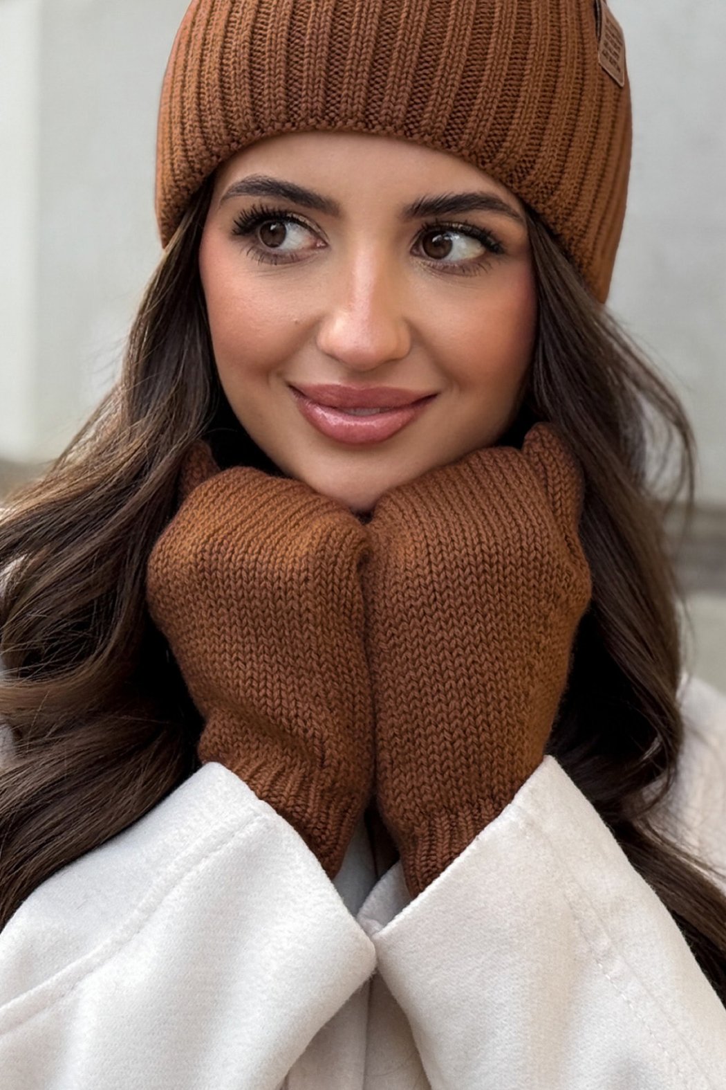 RĘKAWICZKI DAMSKIE Z WEŁNY...