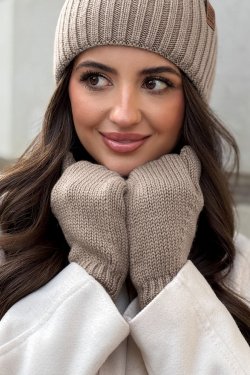 RĘKAWICZKI DAMSKIE Z WEŁNY MERINO P098