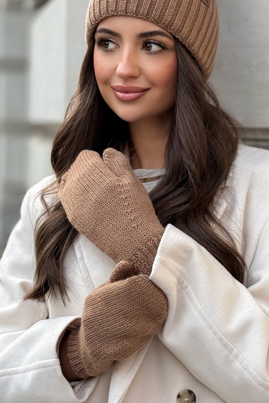 RĘKAWICZKI DAMSKIE Z WEŁNY...