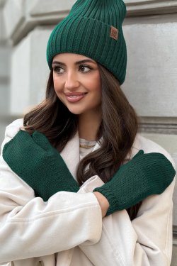 RĘKAWICZKI DAMSKIE Z WEŁNY MERINO P098