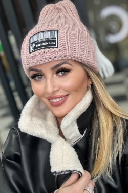 CZAPKA DAMSKA Z WYWINIĘCIEM 50/291