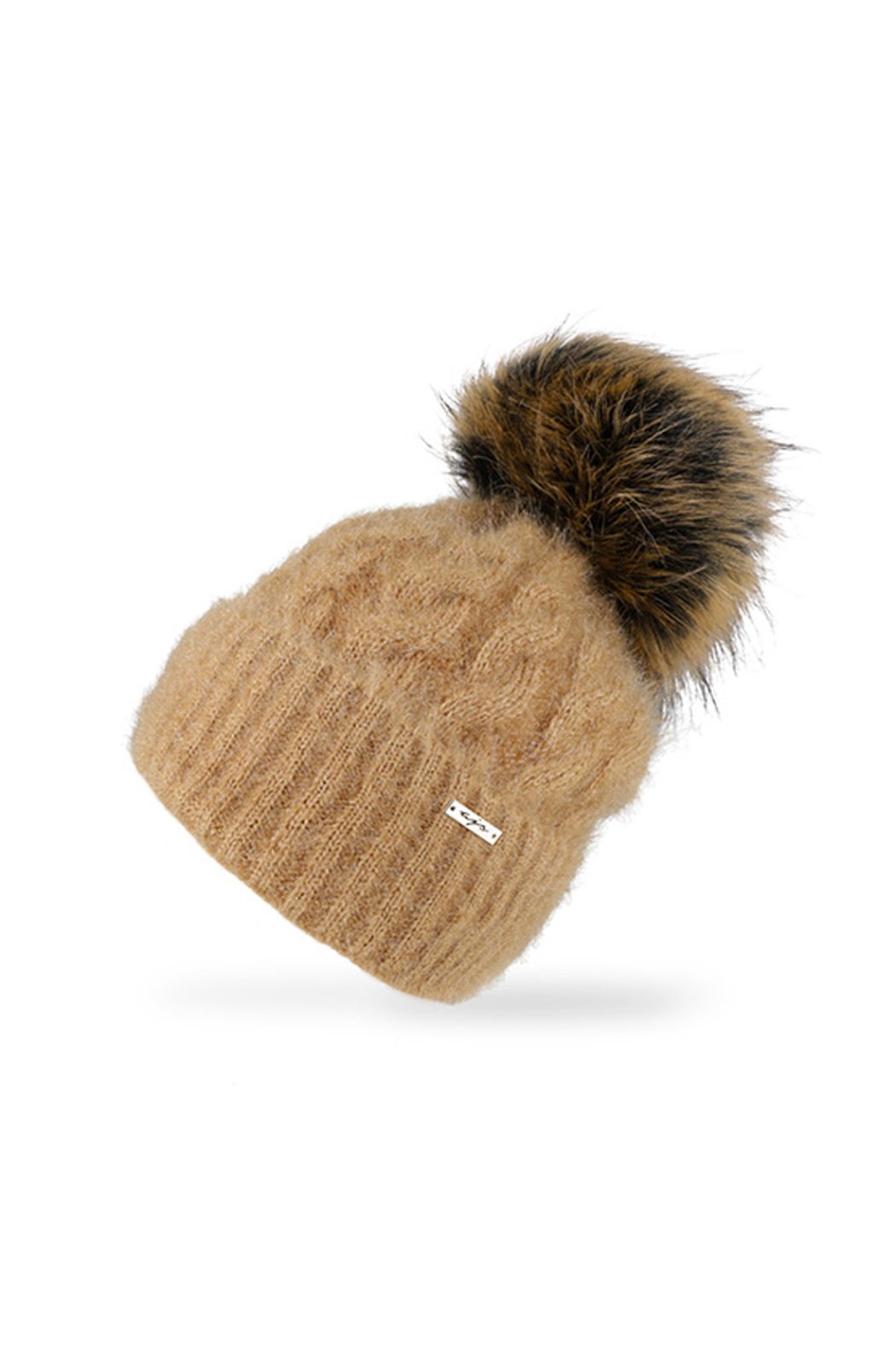 CZAPKA DAMSKA Z POMPONEM...