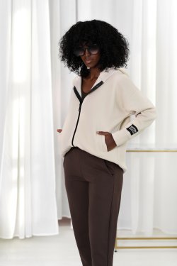 GRUBA ROZPINANA BLUZA DAMSKA Z KAPTUREM ALTA