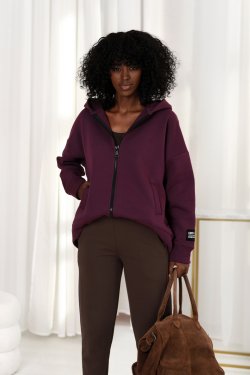 GRUBA ROZPINANA BLUZA DAMSKA Z KAPTUREM ALTA