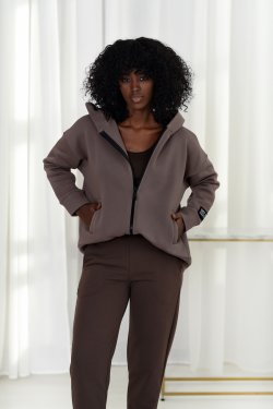 GRUBA ROZPINANA BLUZA DAMSKA Z KAPTUREM ALTA