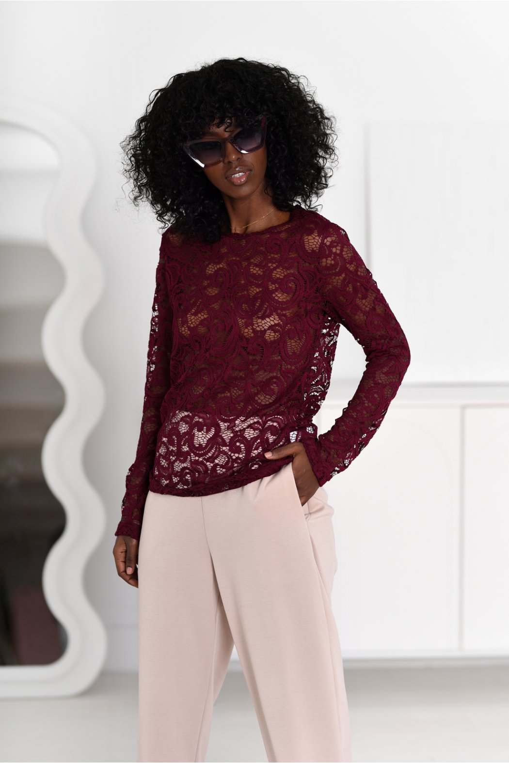 BLUZKA KORONKOWA DAMSKA...