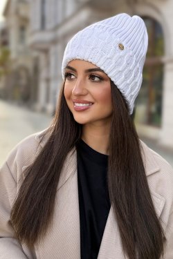 CZAPKA DAMSKA Z WEŁNY MERINO P075