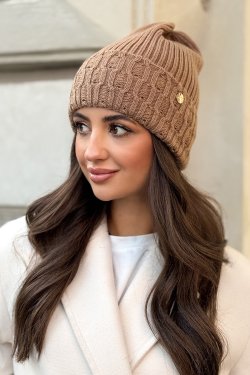 CZAPKA DAMSKA Z WEŁNY MERINO P075