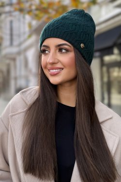 CZAPKA DAMSKA Z WEŁNY MERINO P078