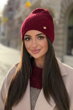 CZAPKA DAMSKA Z WEŁNY MERINO P078