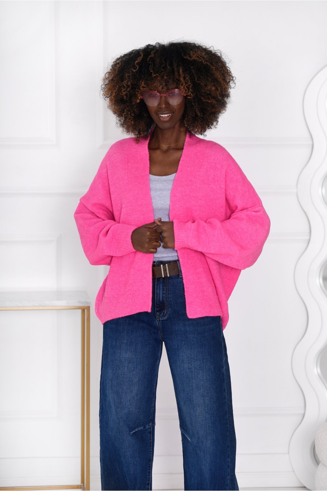 KARDIGAN DAMSKI W PASKI /...