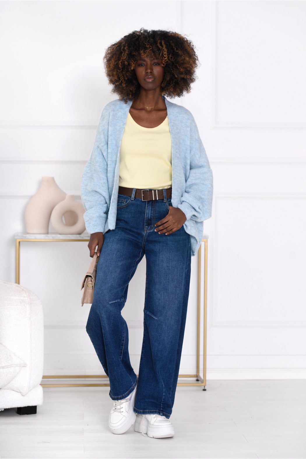 KARDIGAN DAMSKI W PASKI /...