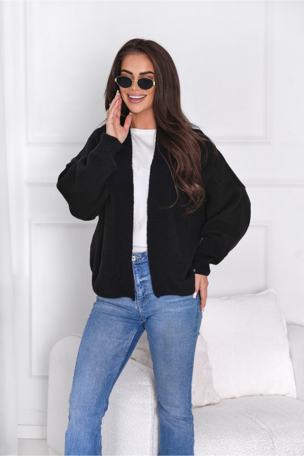 KARDIGAN DAMSKI W PASKI /...