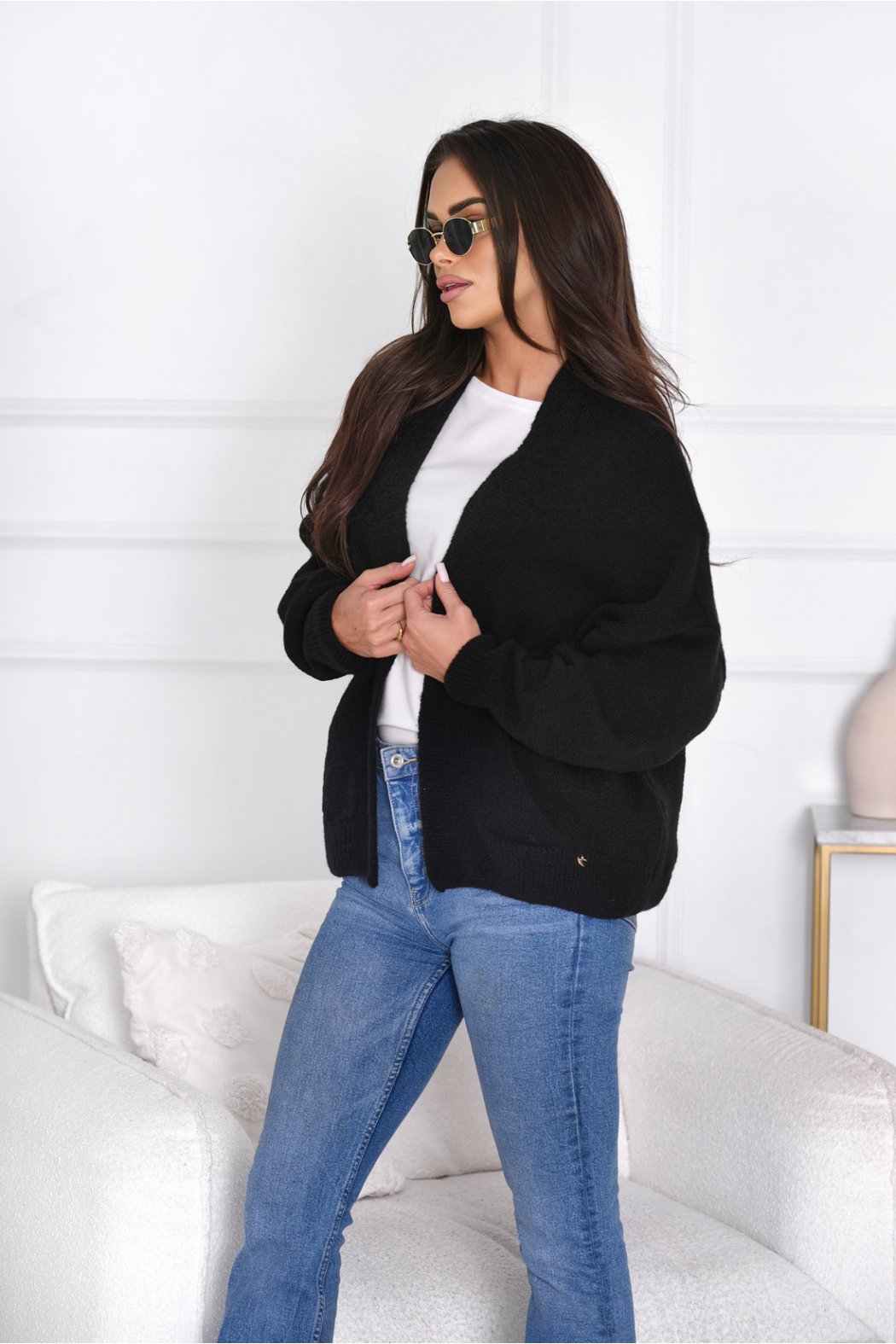 KARDIGAN DAMSKI W PASKI /...