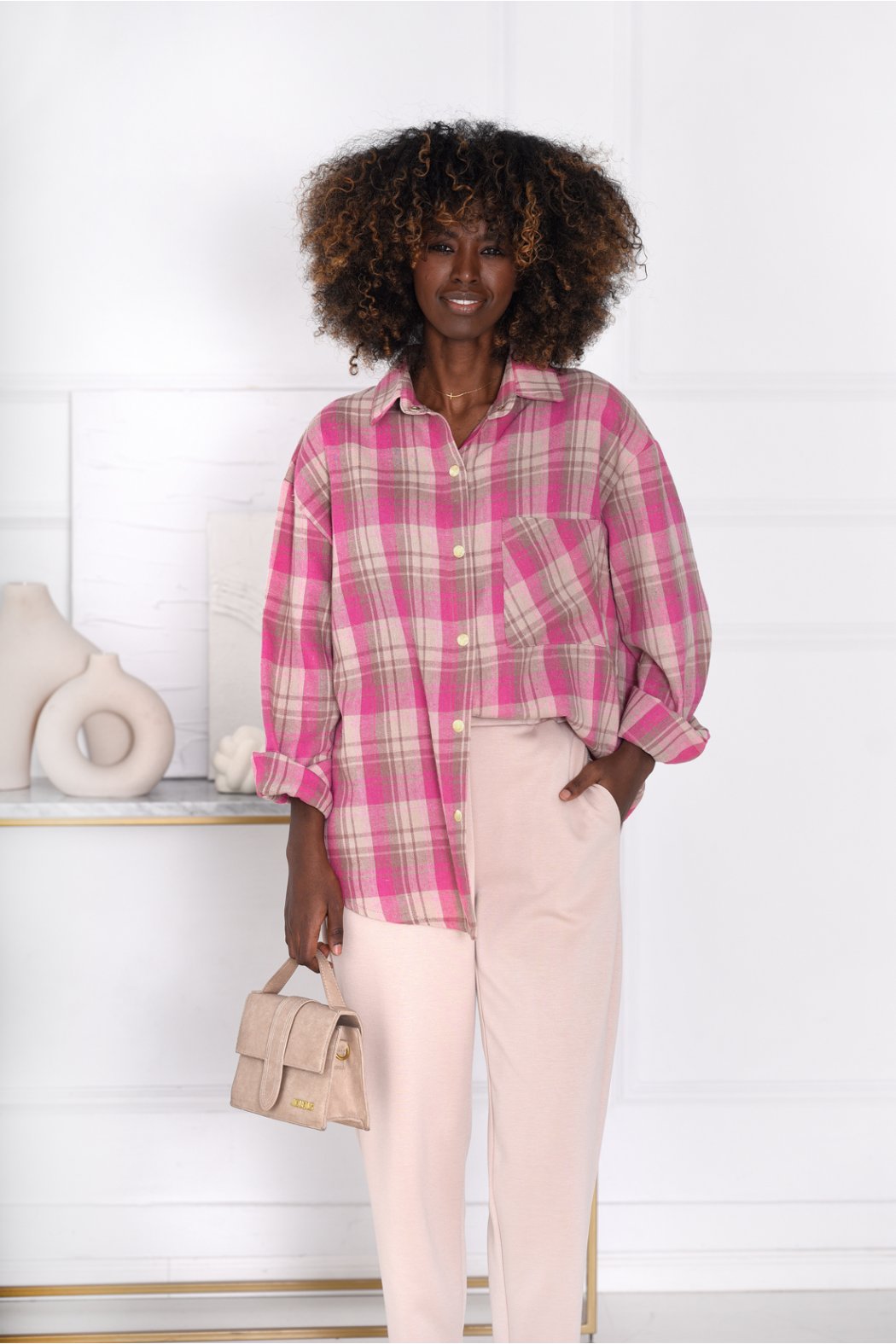 KOSZULA DAMSKA W KRATĘ LULU...