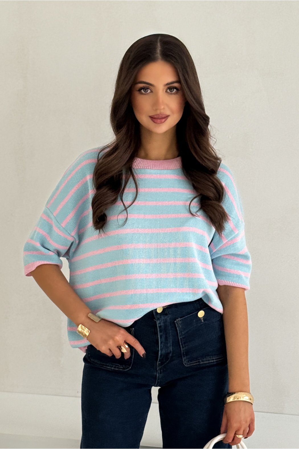 SWETER DAMSKI W PASKI NEYA...