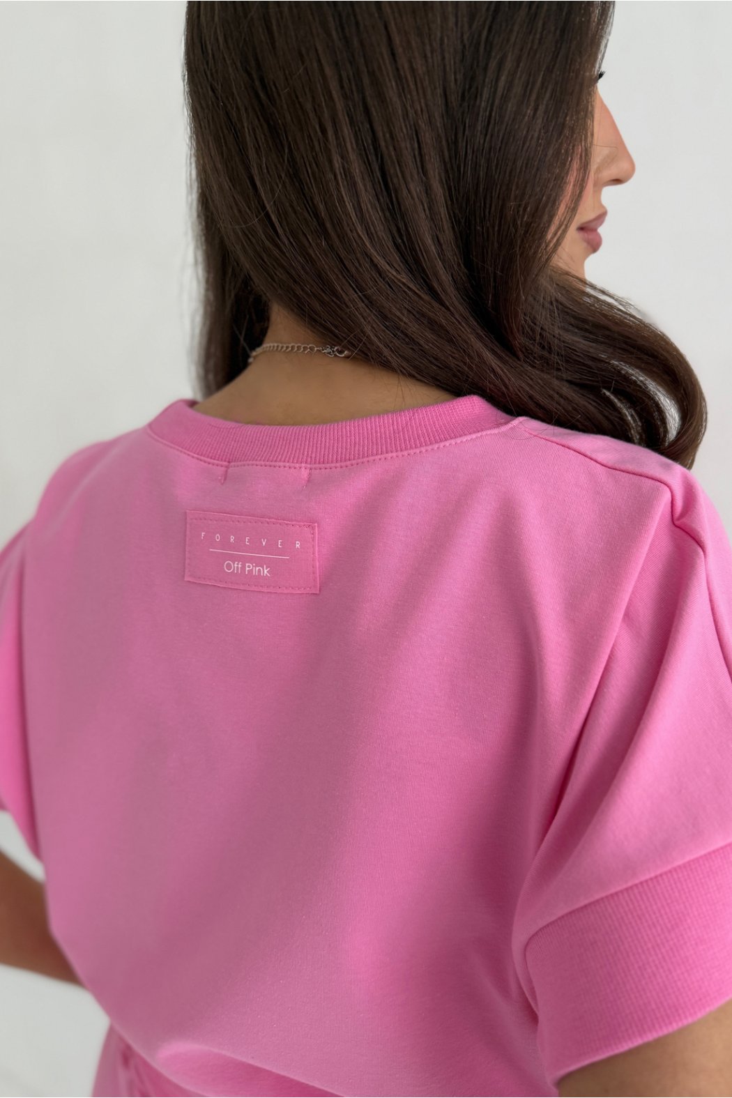 BAWEŁNIANA BLUZA Z KRÓTKIM...