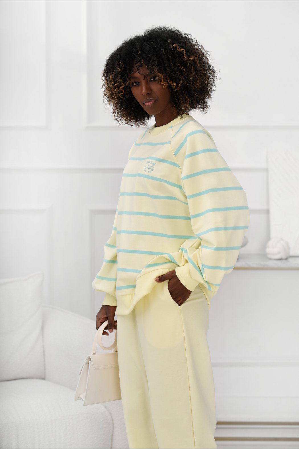 BAWEŁNIANA BLUZA W PASKI...