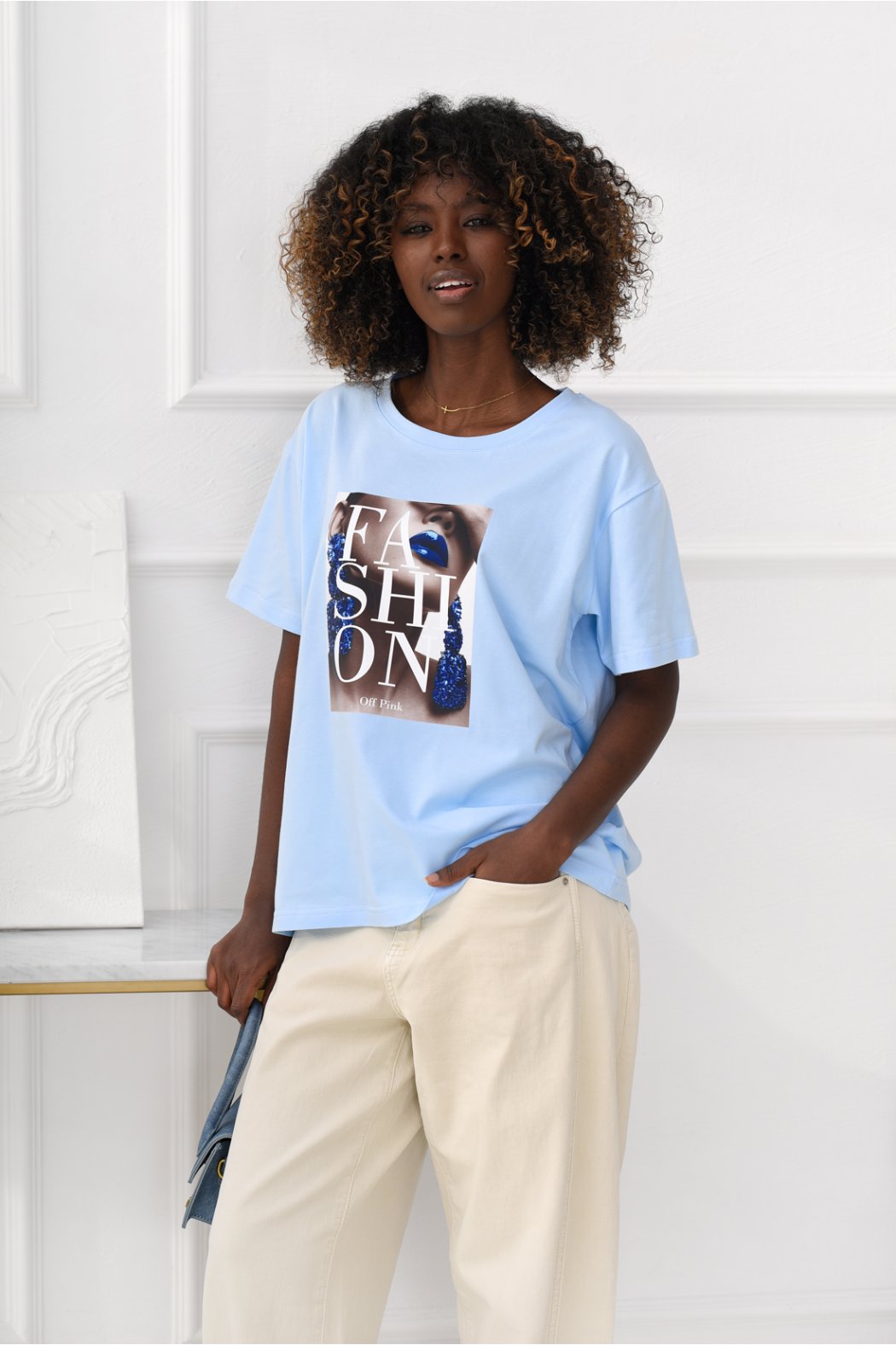 BAWEŁNIANY T-SHIRT Z...